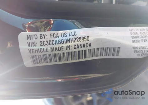 2022 Chrysler 300 S из США, поврежденный, VIN 2C3CCABG0NH228950